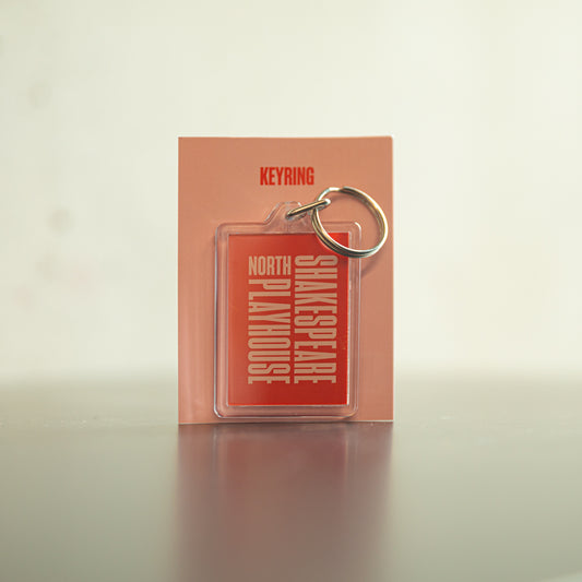 Shakespeare North Playhouse Branded Keyring - Red