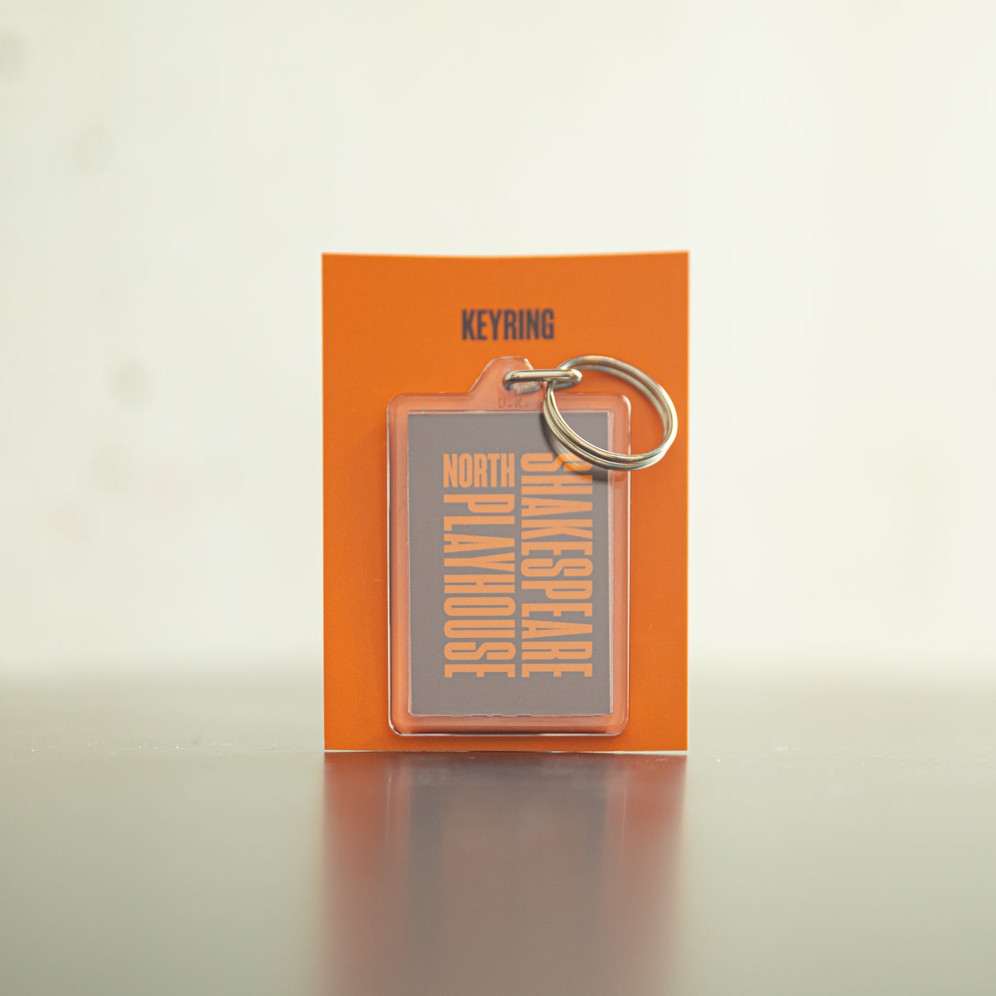 Shakespeare North Playhouse Branded Keyring - Brown