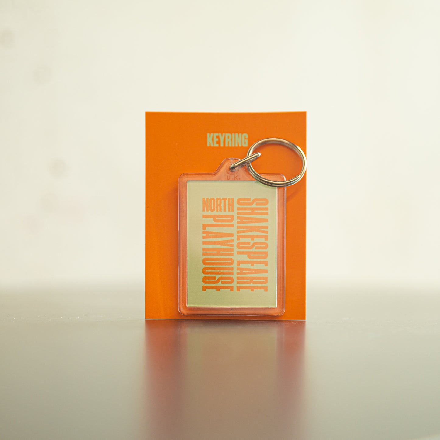 Shakespeare North Playhouse Branded Keyring - Khaki