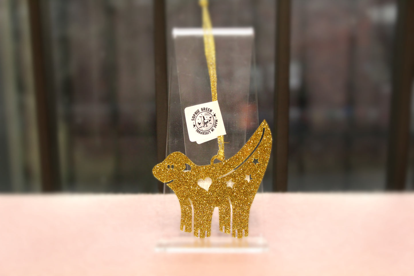 Glitter Super Lamb Banana Decoration by Sophie Green