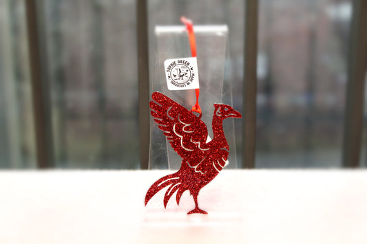 Red Liverbird Decoration by Sophie Green