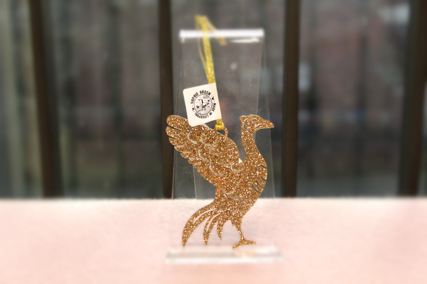 Gold Liverbird Decoration by Sophie Green