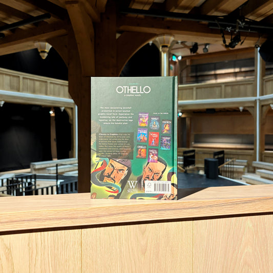 Back cover of a book titled Othello A Graphic Novel.