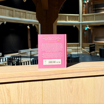 Back cover of a book titled The Little Book of Shakespeare.