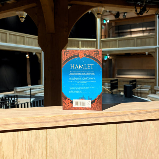Back cover of a book titled Hamlet