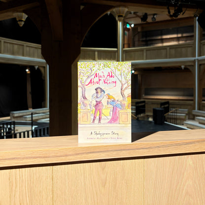 Front cover for book titled A Shakespeare Story: Much Ado About Nothing