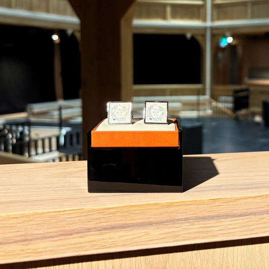 Cufflinks featuring the quote "To Thine Own Self Be True".