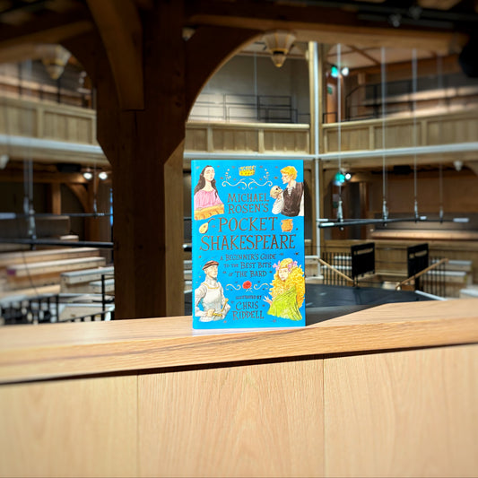 Front cover for book titled Michael Rosen's Pocket Shakespeare.