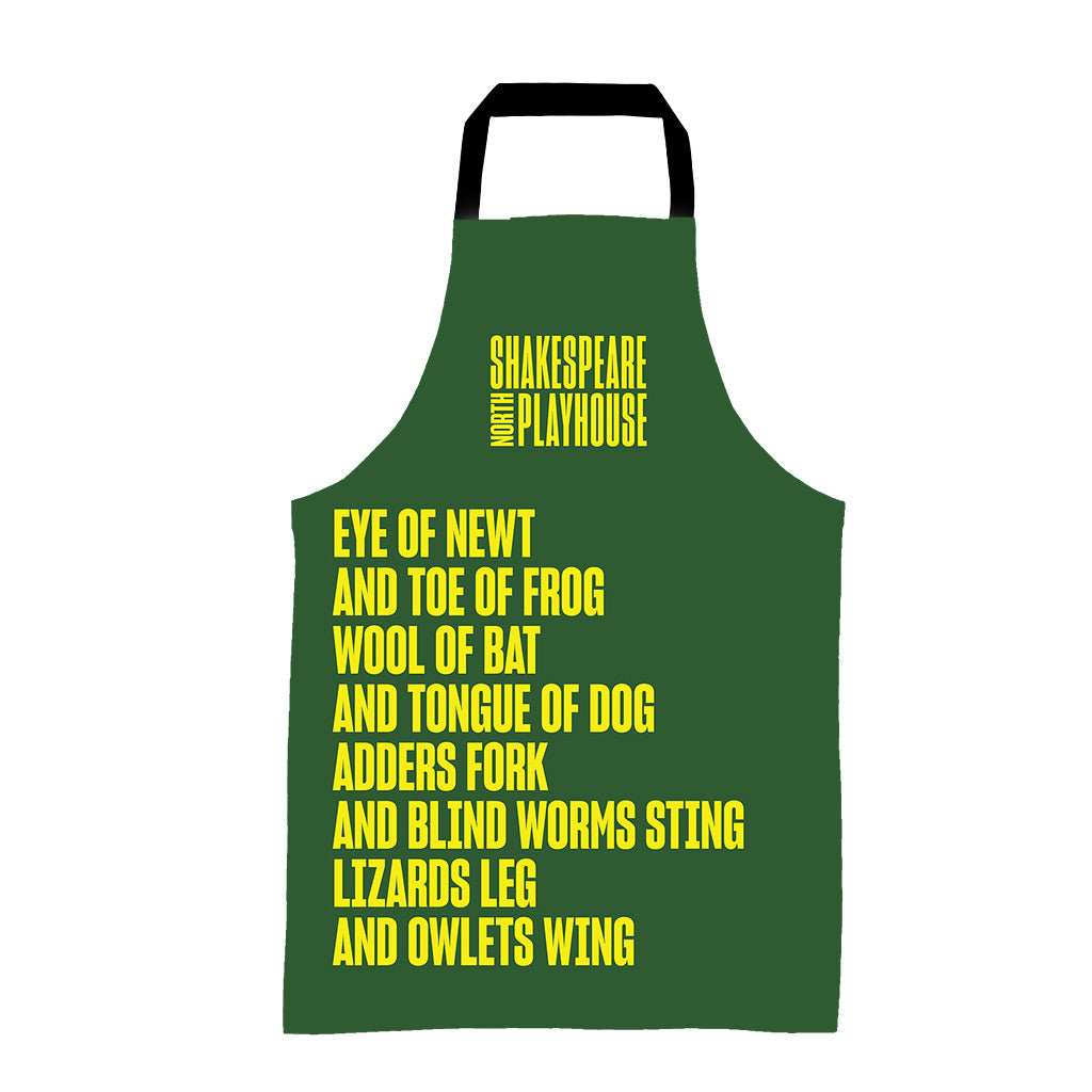 Macbeth Apron - Ingredients for the Witches Brew