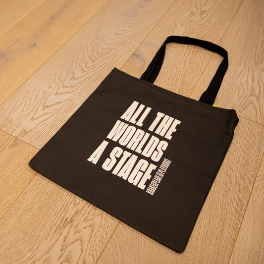 Shakespeare North Playhouse Tote Bag Quote All The Worlds A Stage